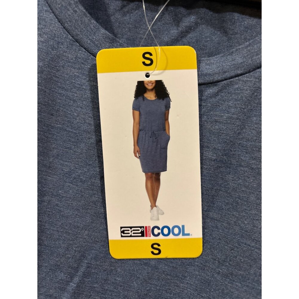 NWT 32 DEGREES Cool Ladies Comfy Dress Elastic Waist - Picture 2 of 4